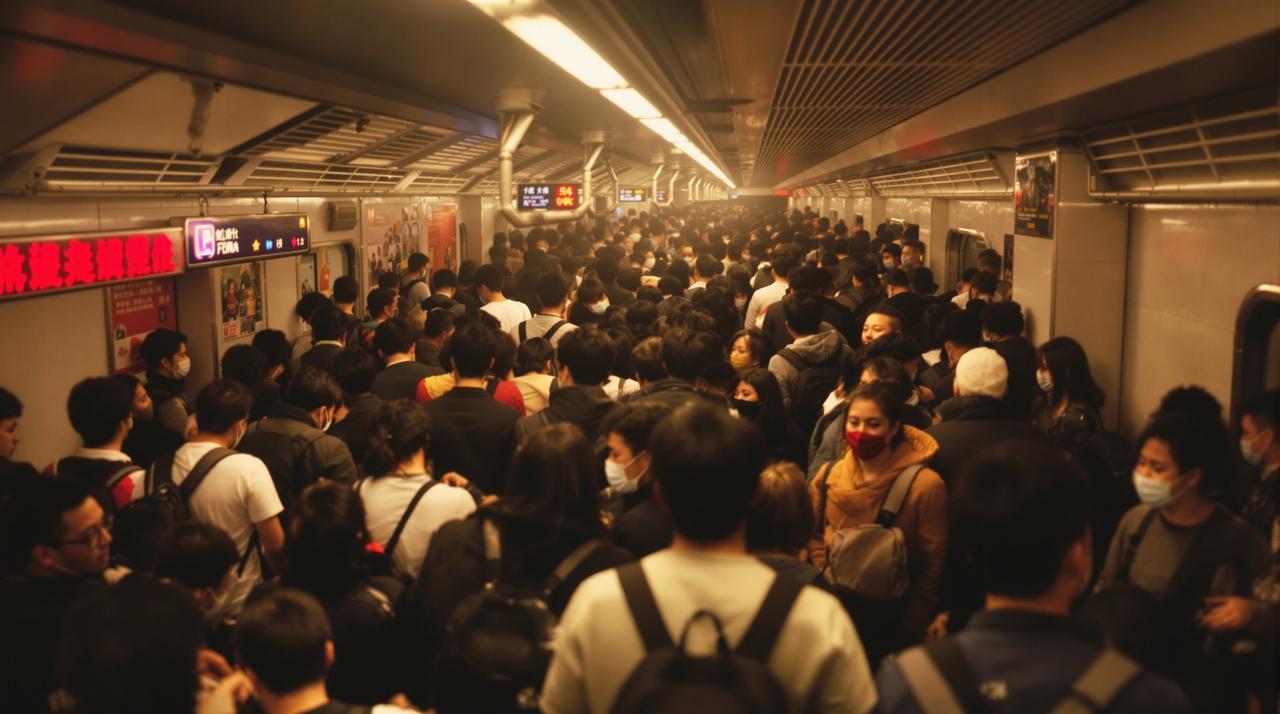 五二吃瓜 - 某城市地铁站发生大规模乘客滞留事件，官方回应设备故障正在抢修